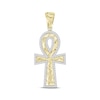 Thumbnail Image 0 of Men's Diamond Ankh Cross Charm 1/4 ct tw Round-cut 10K Yellow Gold