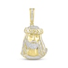 Thumbnail Image 1 of Men's Diamond Face of Christ Charm 1 ct tw Round & Baguette-cut 10K Yellow Gold