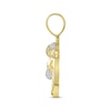 Thumbnail Image 3 of Men's Diamond Face of Christ Charm 1 ct tw Round & Baguette-cut 10K Yellow Gold