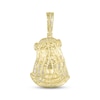 Thumbnail Image 4 of Men's Diamond Face of Christ Charm 1 ct tw Round & Baguette-cut 10K Yellow Gold