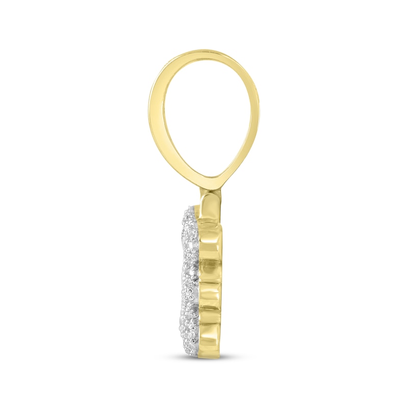 Main Image 3 of Men's Diamond &quot;Savage&quot; Charm 1/2 ct tw Round-cut 10K Yellow Gold