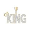 Thumbnail Image 1 of Men's Diamond &quot;King&quot; Charm 1/2 ct tw Round-cut 10K Yellow Gold