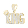 Thumbnail Image 1 of Men's Diamond "King" Charm 1/2 ct tw Round-cut 10K Yellow Gold