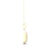 Thumbnail Image 3 of Diamond Edge Quilted Octagon Necklace 1/4 ct tw Round-cut 10K Yellow Gold 18&quot;