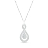 Thumbnail Image 0 of Diamond Infinity Necklace 1/4 ct tw Round-cut 10K White Gold 18"