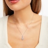 Thumbnail Image 3 of Diamond Infinity Necklace 1/4 ct tw Round-cut 10K White Gold 18&quot;