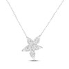 Thumbnail Image 0 of Diamond Pear Cluster Necklace 3/8 ct tw Round-cut 10K White Gold