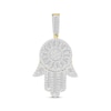 Thumbnail Image 0 of Men's Diamond Hamsa Charm 1-1/2 ct tw Round & Baguette-cut 10K Two-Tone Gold