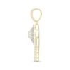 Thumbnail Image 3 of Men's Diamond Hamsa Charm 1-1/2 ct tw Round & Baguette-cut 10K Two-Tone Gold