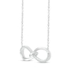 Thumbnail Image 1 of Diamond Loop Infinity Necklace 1/10 ct tw Round-cut Sterling Silver 18"