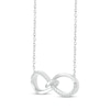 Thumbnail Image 2 of Diamond Loop Infinity Necklace 1/10 ct tw Round-cut Sterling Silver 18&quot;