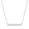 Thumbnail Image 1 of Diamond Horizontal Bar Necklace 1/10 ct tw Round-cut Sterling Silver 18&quot;