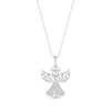 Thumbnail Image 0 of Diamond Angel Heart Necklace Sterling Silver 18"