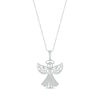 Thumbnail Image 1 of Diamond Angel Heart Necklace Sterling Silver 18&quot;
