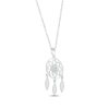 Thumbnail Image 2 of Diamond Dreamcatcher Necklace 1/20 ct tw Sterling Silver 18&quot;