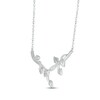 Thumbnail Image 2 of Diamond Climbing Vines Necklace Sterling Silver 18&quot;