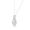 Thumbnail Image 2 of Diamond Infinity Necklace 1 ct tw Sterling Silver 18&quot;