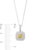Thumbnail Image 2 of Le Vian Sunny Yellow Diamond Necklace 1/2 ct tw 14K Two-Tone Gold