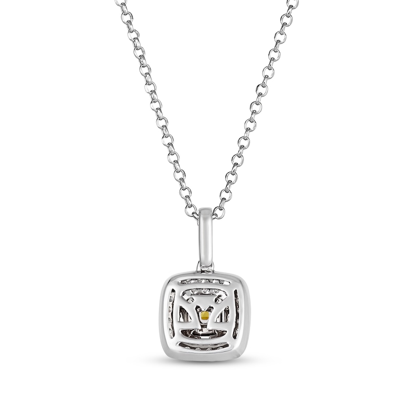 Main Image 3 of Le Vian Sunny Yellow Diamond Necklace 1/2 ct tw 14K Two-Tone Gold