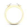 Thumbnail Image 3 of Baguette, Princess & Round-Cut Diamond Enhancer Ring 1/4 ct tw 14K Yellow Gold