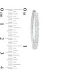 Thumbnail Image 2 of Diamond Hoop Earrings 2 ct tw 10K White Gold