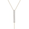 Thumbnail Image 1 of Diamond Lariat Bar Necklace 1/5 ct tw 10K Yellow Gold 18"