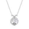Thumbnail Image 3 of Black & White Diamond Ladybug Necklace 1/6 ct tw Sterling Silver 18&quot;