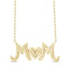 Thumbnail Image 3 of Diamond &quot;Mom&quot; Heart Necklace 1/10 ct tw 10K Yellow Gold 18&quot;