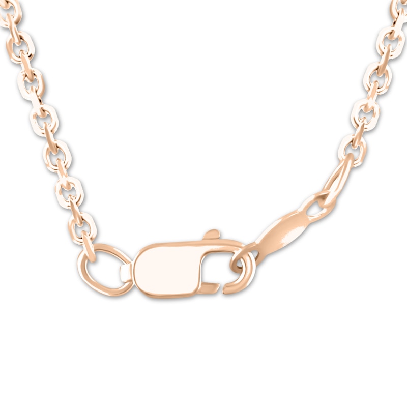 Main Image 4 of Diamond &quot;Nana&quot; Block Letter Necklace 1/20 ct tw 10K Rose Gold 18&quot;
