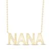 Thumbnail Image 3 of Diamond &quot;Nana&quot; Hearts Block Letter Necklace 1/20 ct tw 10K Yellow Gold 18&quot;
