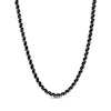 Thumbnail Image 1 of Black Diamond Tennis Necklace 1/2 ct tw Sterling Silver 17&quot;