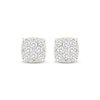 Thumbnail Image 2 of Men's Multi-Diamond Greek Key Stud Earrings 1 ct tw 10K Yellow Gold