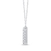 Diamond Inverted “U” Necklace 1/5 ct tw 10K White Gold 18"