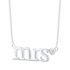 Thumbnail Image 2 of Diamond &quot;Mrs.&quot; Script Heart Necklace 1/20 ct tw Sterling Silver 18&quot;
