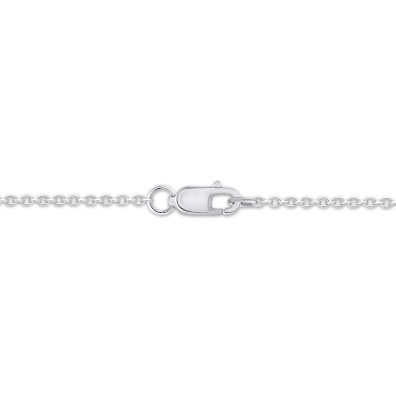 Main Image 4 of Diamond &quot;Mrs.&quot; Script Heart Necklace 1/20 ct tw Sterling Silver 18&quot;