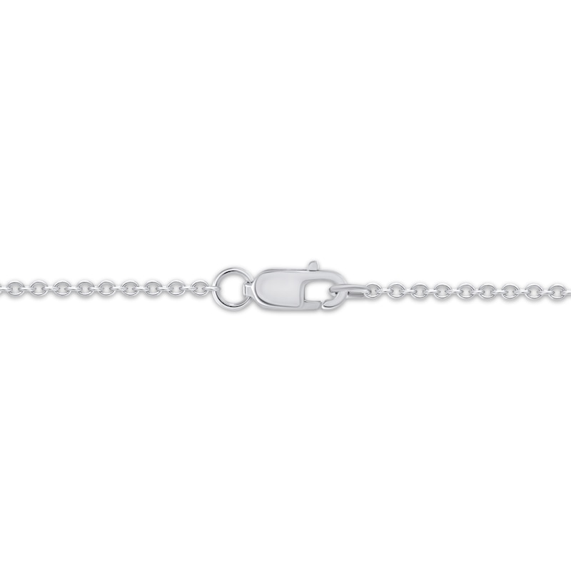 Main Image 4 of Diamond &quot;Forever&quot; Script Necklace 1/6 ct tw Sterling Silver 18&quot;