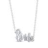 Diamond "Bride" Necklace 1/10 ct tw Sterling Silver 18"