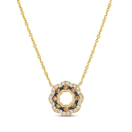 Le Vian Chocolate Waterfall Diamond Necklace 1/3 ct tw 14K Honey Gold 19"