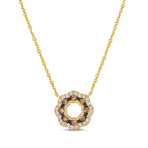 Le Vian Chocolate Waterfall Diamond Necklace 1/3 ct tw 14K Honey Gold 19"