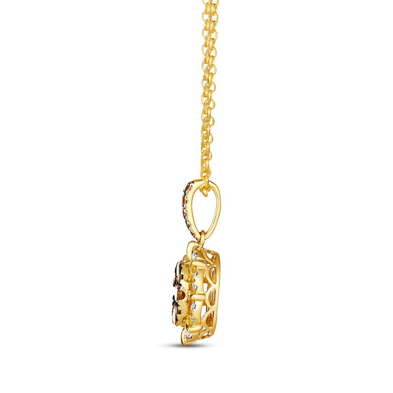 Main Image 2 of Le Vian Chocolate Diamonds Necklace 5/8 ct tw 14K Honey Gold 19”
