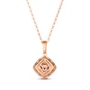 Thumbnail Image 3 of Le Vian Chocolate Diamond Necklace 5/8 ct tw 14K Strawberry Gold 19”