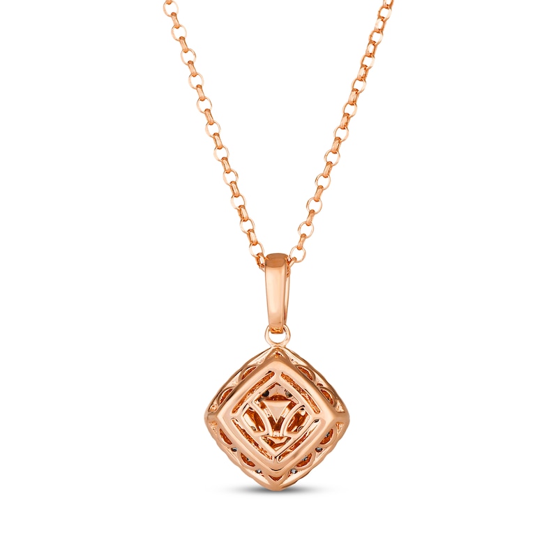 Main Image 3 of Le Vian Chocolate Diamond Necklace 5/8 ct tw 14K Strawberry Gold 19”