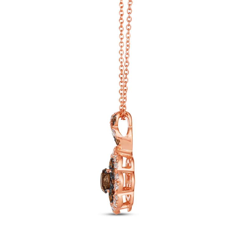 Main Image 2 of Le Vian Chocolate Diamond Necklace 1 ct tw 14K Strawberry Gold 19”