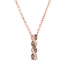Thumbnail Image 1 of Le Vian Chocolate Twist Diamond Necklace 1/6 ct tw 14K Strawberry Gold 19”