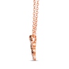 Thumbnail Image 1 of Le Vian Chocolate Twist Diamond Necklace 1/6 ct tw 14K Strawberry Gold 19”