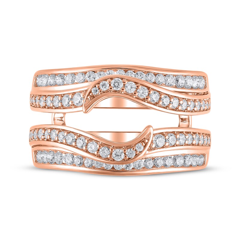 Main Image 3 of Diamond Swirl Enhancer Ring 3/4 ct tw 14K Rose Gold