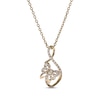 Thumbnail Image 1 of Diamond Butterfly Infinity Necklace 1/8 ct tw 10K Yellow Gold 18&quot;