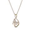 Thumbnail Image 0 of Diamond Butterfly Infinity Necklace 1/8 ct tw 10K Yellow Gold 18"