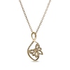 Thumbnail Image 2 of Diamond Butterfly Infinity Necklace 1/8 ct tw 10K Yellow Gold 18&quot;