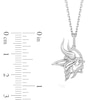 Thumbnail Image 1 of True Fans Minnesota Vikings 1/10 CT. T.W. Diamond Logo Necklace in Sterling Silver